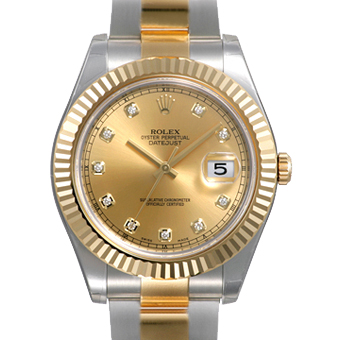 ROLEX ロレックス レプリカ オイスターパーペチュアル デイトジャストII 116333G シャンパン